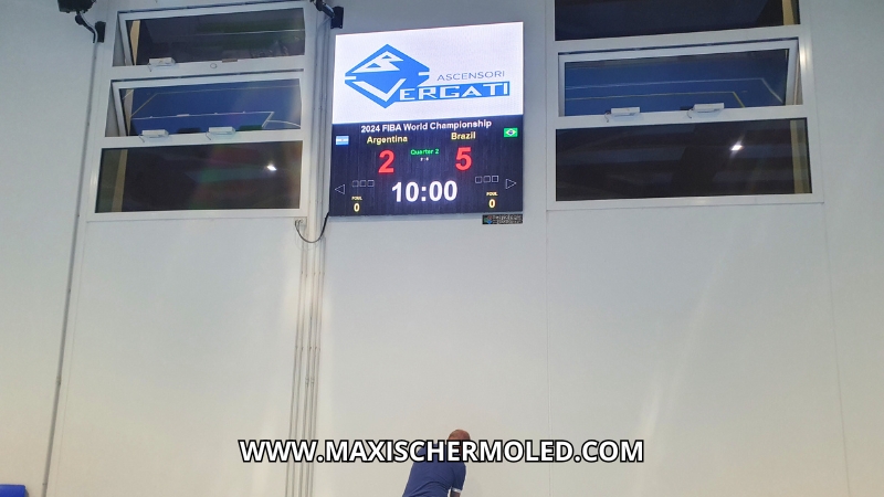 maxischermo led segnapunti Palazzetto sportivo Eagles Volley Villaguattera Padova