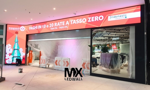 LED wall indoor ad alta definizione per negozio MX LEDWALL