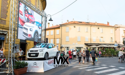 LED wall per eventi su struttura modulare rental MX LEDWALL