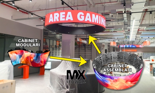 i led wall sono strutture modulari che permettono di creare grandi schermi led MX LEDWALL